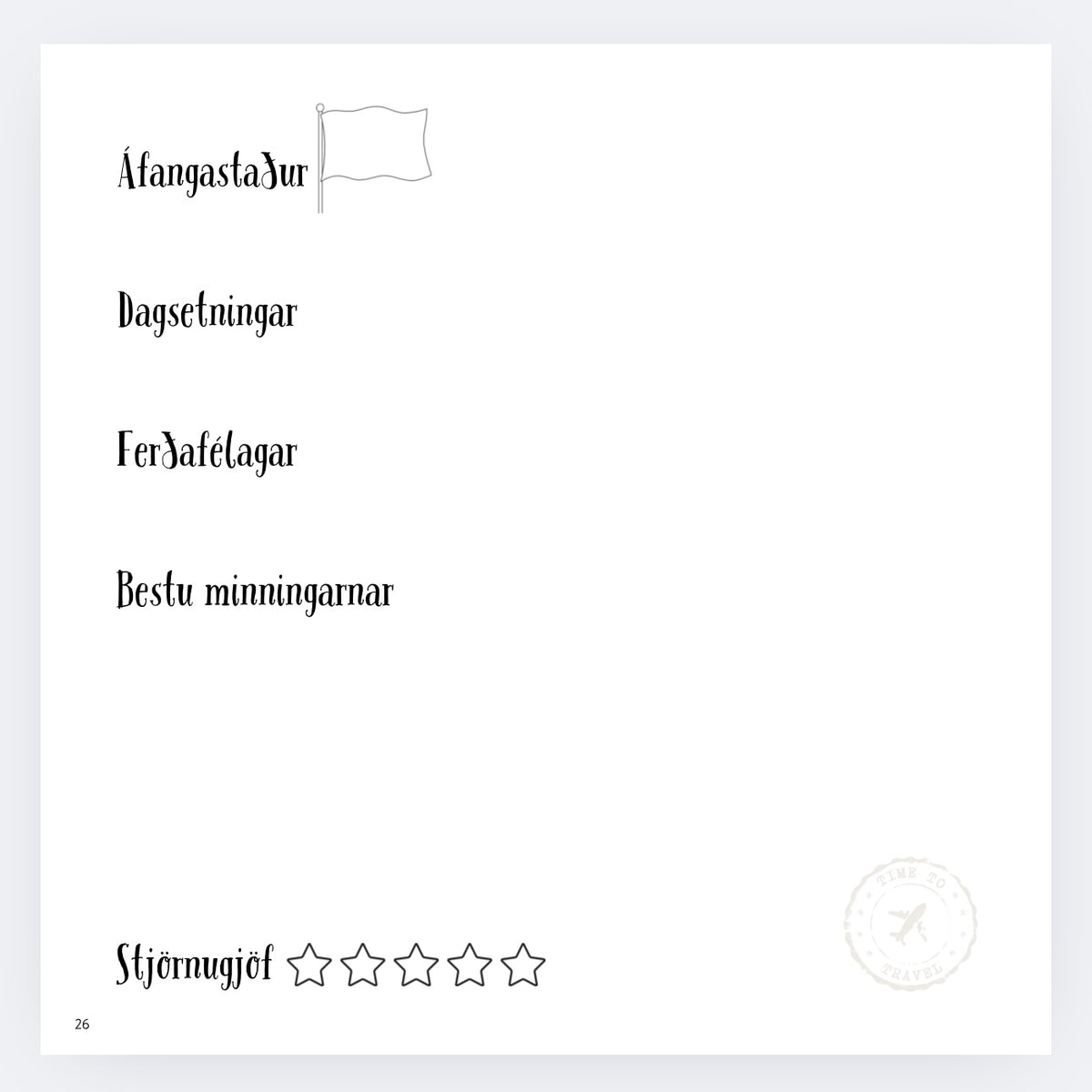 Ferðalögin mín